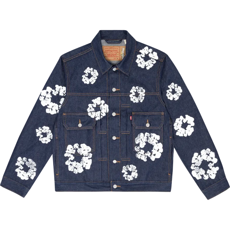 DENIM TEARS TYPE - 2 ALL OVER WREATH RAW Jacket