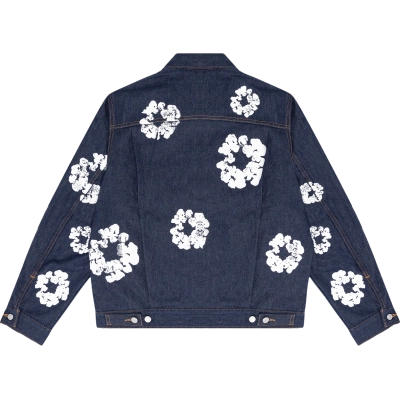 DENIM TEARS TYPE - 2 ALL OVER WREATH RAW Jacket 02