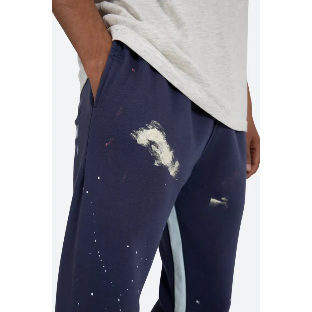 gallery dept. painted flare sweat pants navy