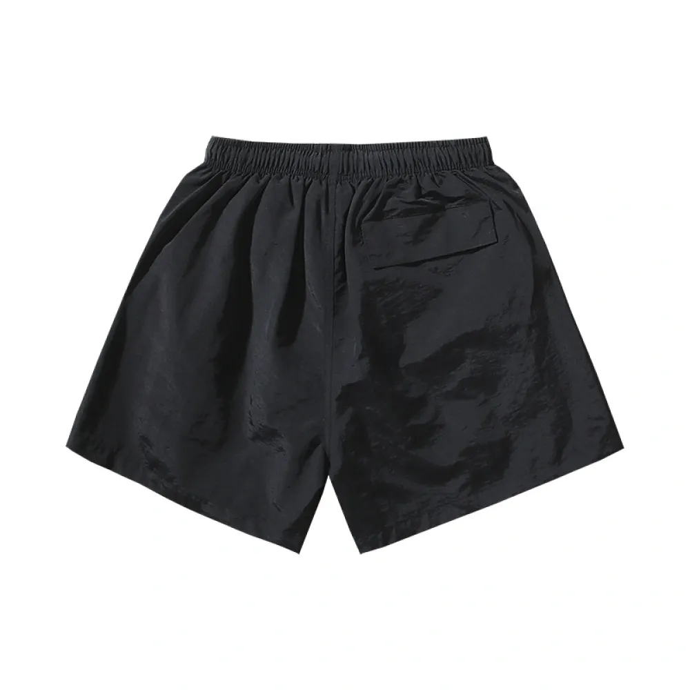 H*lst*r sports flame shorts black