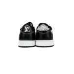 PK God Batch Air Jordan 1 Low cut Louis Vuitton Black And White DL2211-001