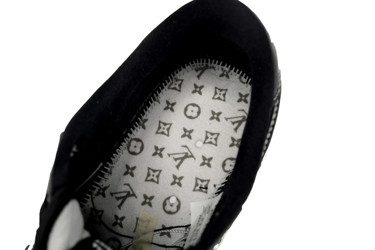 PK God Batch Air Jordan 1 Low cut Louis Vuitton Black And White DL2211-001