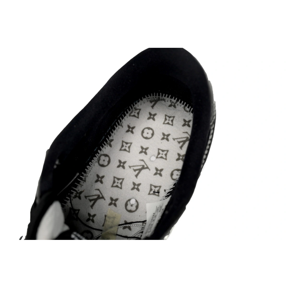 PK God Batch Air Jordan 1 Low cut Louis Vuitton Black And White DL2211-001