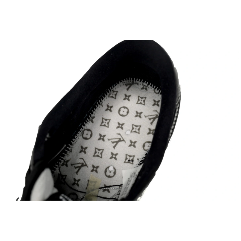 PK God Batch Air Jordan 1 Low cut Louis Vuitton Black And White DL2211-001