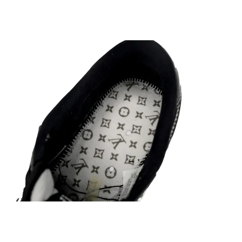 PK God Batch Air Jordan 1 Low cut Louis Vuitton Black And White DL2211-001