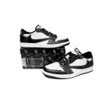 PK God Batch Air Jordan 1 Low cut Louis Vuitton Black And White DL2211-001