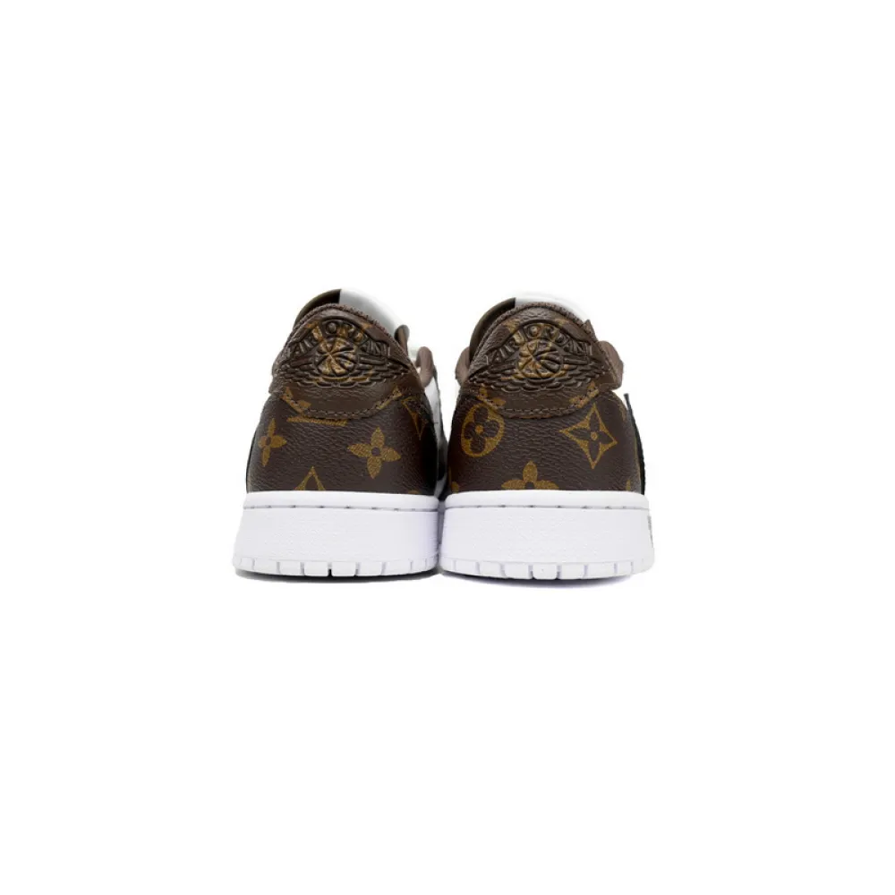 PK God Batch Air Jordan 1 Low cut LV Brown DL2403-002