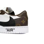 PK God Batch Air Jordan 1 Low cut Louis Vuitton Brown DL2403-002
