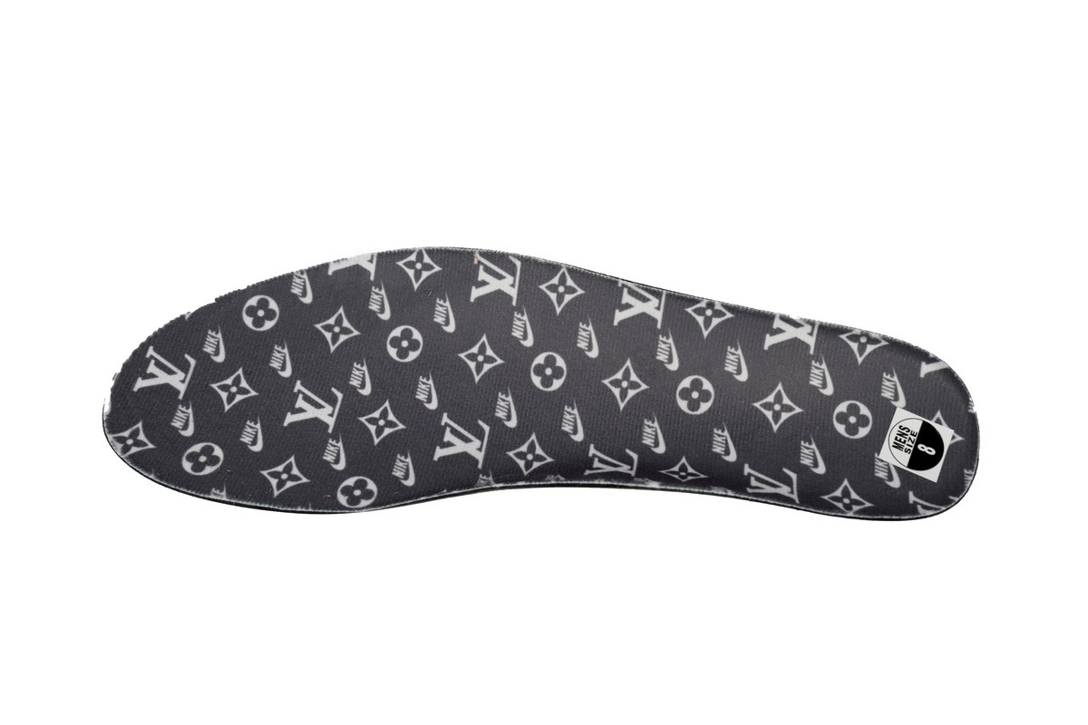 PK God Batch Air Jordan 1 Low cut Louis Vuitton Brown DL2403-002