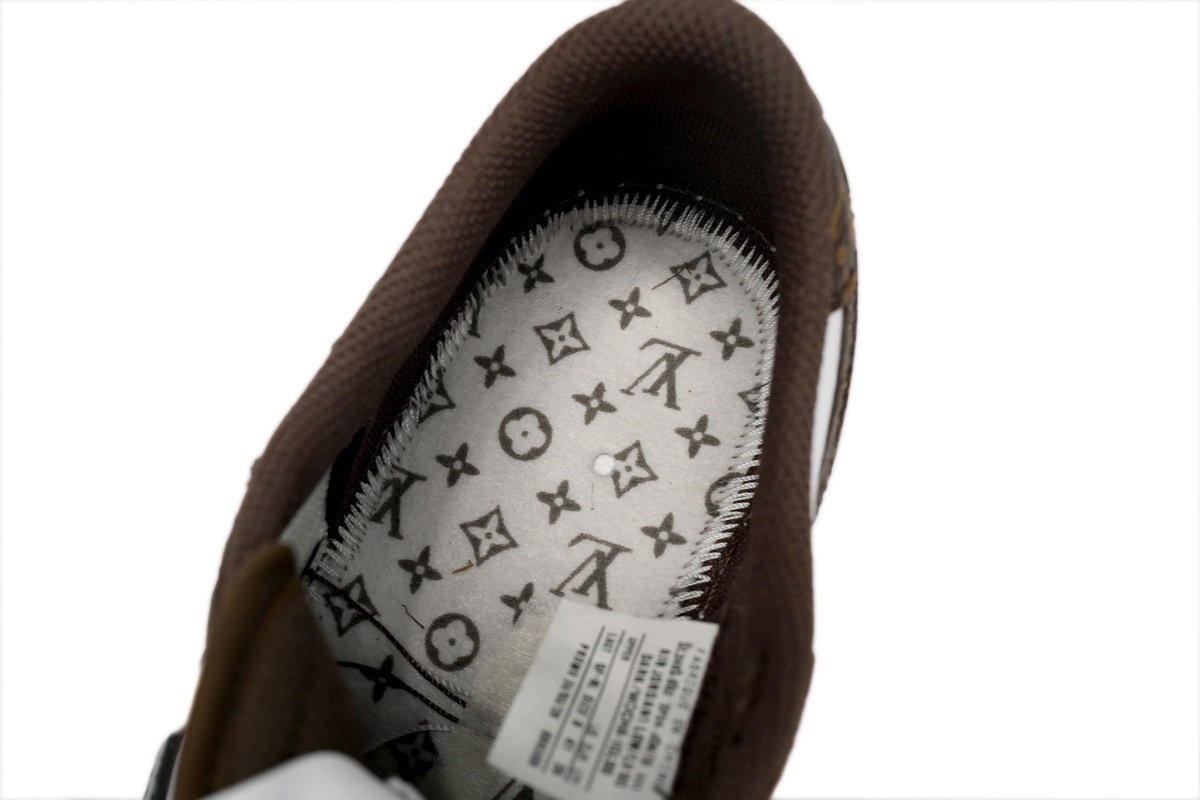 PK God Batch Air Jordan 1 Low cut Louis Vuitton Brown DL2403-002
