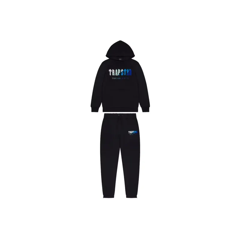 Trapstar Chenille Decoded Hoodie Tracksuit Black Ice Flavours 2.0 Edition