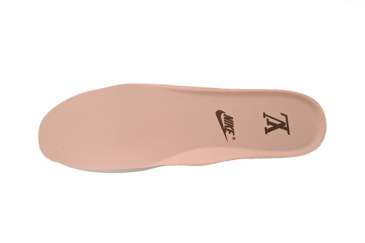 PK God Batch Nike Air Force 1 Low Louis Vuitton Monogram Brown Damier Azur (No special shoe box)