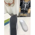 Marni White leather Fussbett Sabot Slide With Rhinestones 241379F121007