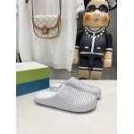 Marni White leather Fussbett Sabot Slide With Rhinestones 241379F121007