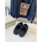 Marni Black LONG-HAIR CALFSKIN FUSSBETT SABOT Slide SBMR000600P412200N99