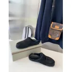 Marni Black LONG-HAIR CALFSKIN FUSSBETT SABOT Slide SBMR000600P412200N99