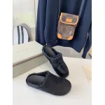Marni Black LONG-HAIR CALFSKIN FUSSBETT SABOT Slide SBMR000600P412200N99