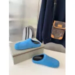 Marni Blue LONG-HAIR CALFSKIN FUSSBETT SABOT Slide SBMR000600P412200B56