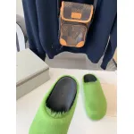 Marni Green LONG-HAIR CALFSKIN FUSSBETT SABOT Slide SBMR000600P412200V07