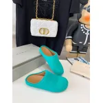 Marni Green LONG-HAIR CALFSKIN FUSSBETT SABOT Slide SBMR000600P412200V62
