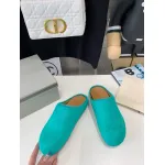 Marni Green LONG-HAIR CALFSKIN FUSSBETT SABOT Slide SBMR000600P412200V62