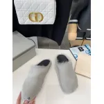 Marni Grey LONG-HAIR CALFSKIN FUSSBETT SABOT Slide SBMR000600P412200N30