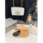 Marni Apricot LONG-HAIR CALFSKIN FUSSBETT SABOT Slide SBMR000600P412200R09