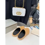 Marni Apricot LONG-HAIR CALFSKIN FUSSBETT SABOT Slide SBMR000600P412200R09