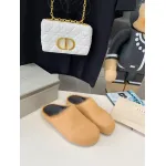 Marni Apricot LONG-HAIR CALFSKIN FUSSBETT SABOT Slide SBMR000600P412200R09