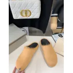 Marni Apricot LONG-HAIR CALFSKIN FUSSBETT SABOT Slide SBMR000600P412200R09