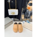 Marni Apricot LONG-HAIR CALFSKIN FUSSBETT SABOT Slide SBMR000600P412200R09