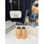 Marni Apricot LONG-HAIR CALFSKIN FUSSBETT SABOT Slide SBMR000600P412200R09