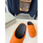 Marni Orange LONG-HAIR CALFSKIN FUSSBETT SABOT Slide SBMS004601P412200R09