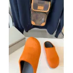 Marni Orange LONG-HAIR CALFSKIN FUSSBETT SABOT Slide SBMS004601P412200R09