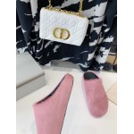 Marni Pink LONG-HAIR CALFSKIN FUSSBETT SABOT Slide SBMR000600P412200C58
