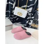 Marni Pink LONG-HAIR CALFSKIN FUSSBETT SABOT Slide SBMR000600P412200C58