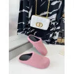 Marni Pink LONG-HAIR CALFSKIN FUSSBETT SABOT Slide SBMR000600P412200C58
