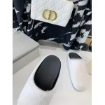 Marni White LONG-HAIR CALFSKIN FUSSBETT SABOT Slide SBMR000600P412200N31
