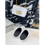 Marni White LONG-HAIR CALFSKIN FUSSBETT SABOT Slide SBMR000600P412200N31