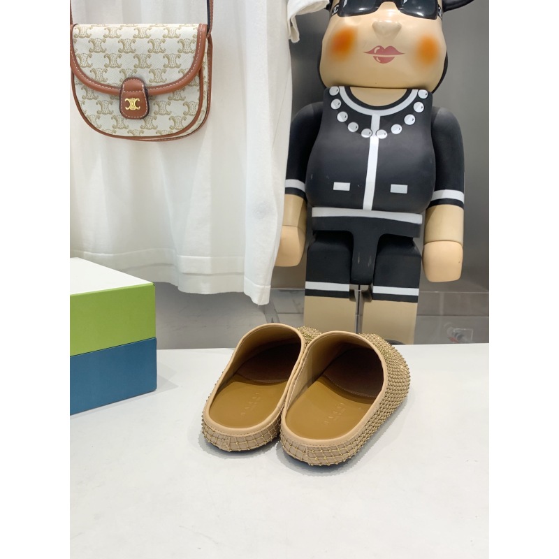 Marni Yellow Fussbett Sabot Slide With Rhinestones