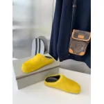 Marni Yellow LONG-HAIR CALFSKIN FUSSBETT SABOT Slide SBMR000600P412200C59