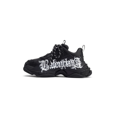 Balenciaga Triple S DIY Metal Artwork Black 536737W2FAY1090 01