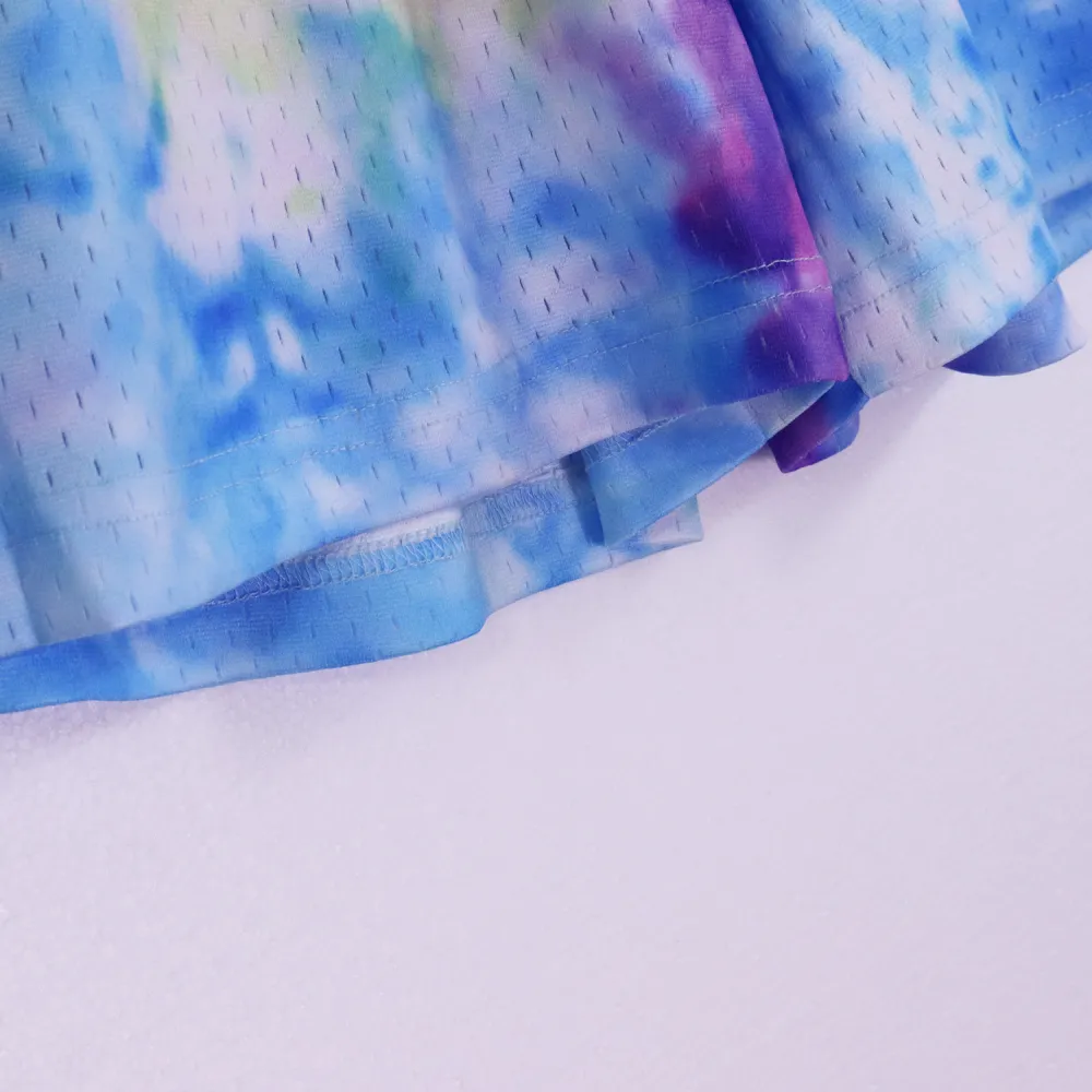 eric emanuel ee basic short purple/blue tie dye fw19