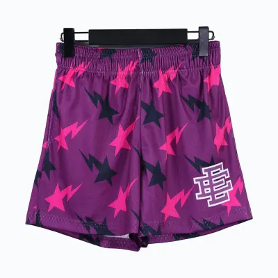 Eric Emanuel x BAPE Miami Basic Short Purple/Pink/Black FW19 01