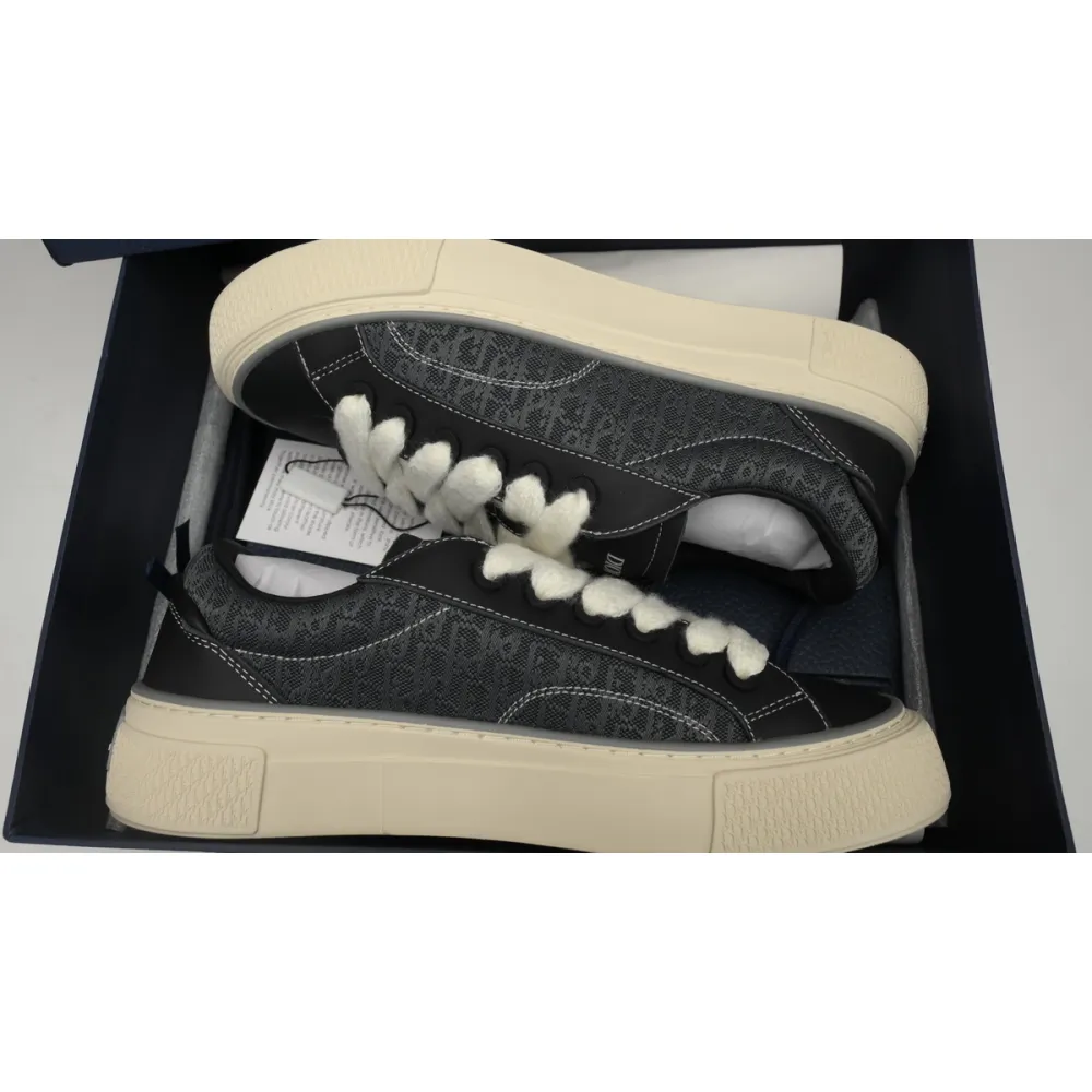 Dior B33 Sneaker Black Smooth Calfskin Oblique Jacquard 3SN272 ZIR1 6536