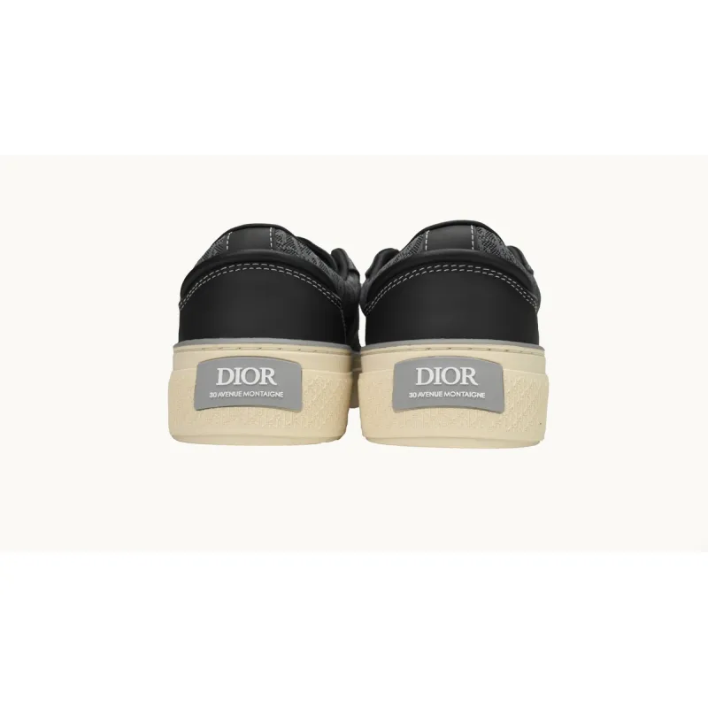 Dior B33 Sneaker Black Smooth Calfskin Oblique Jacquard 3SN272 ZIR1 6536