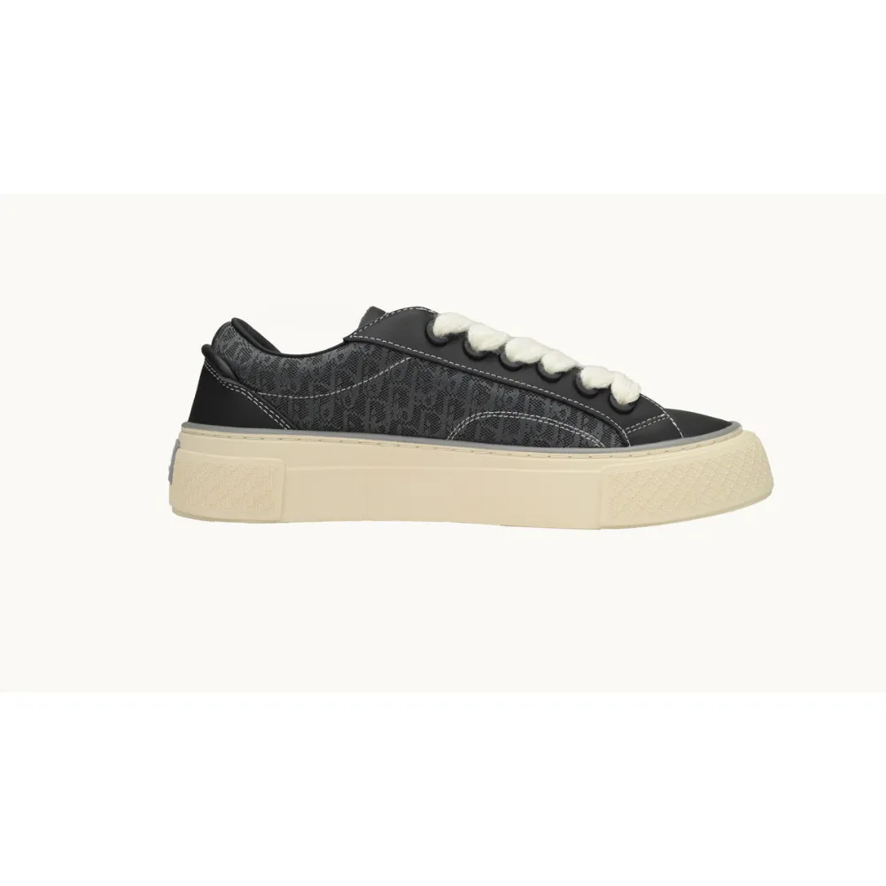 Dior B33 Sneaker Black Smooth Calfskin Oblique Jacquard 3SN272 ZIR1 6536