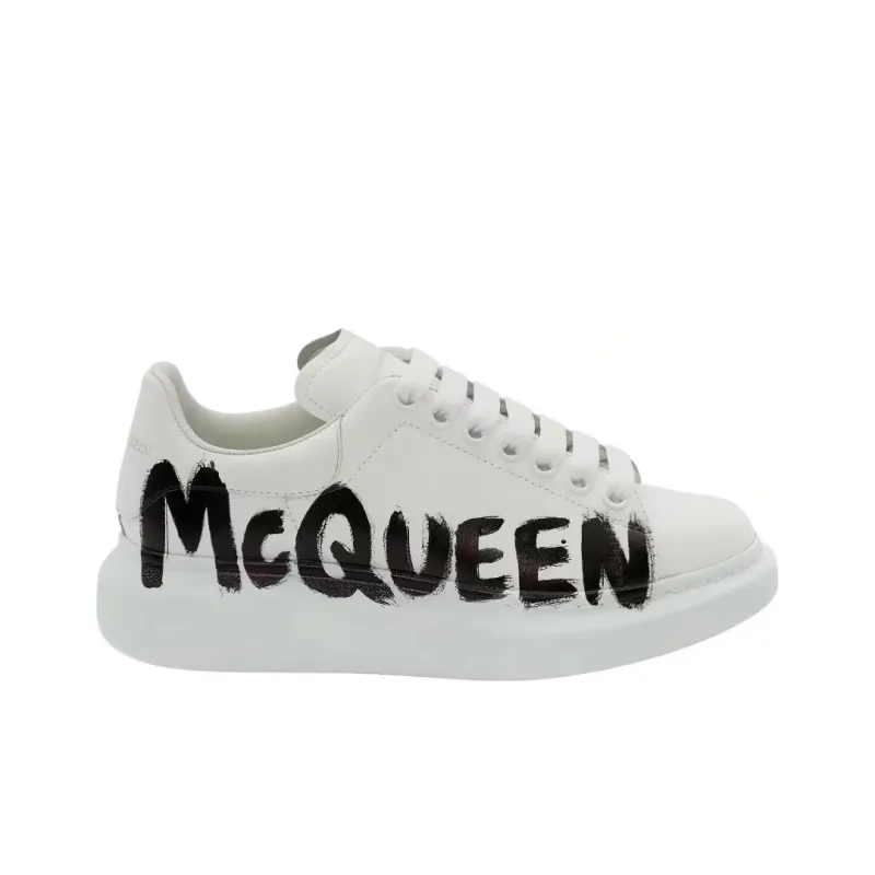 Alexander McQueen Oversized Graffiti White Black