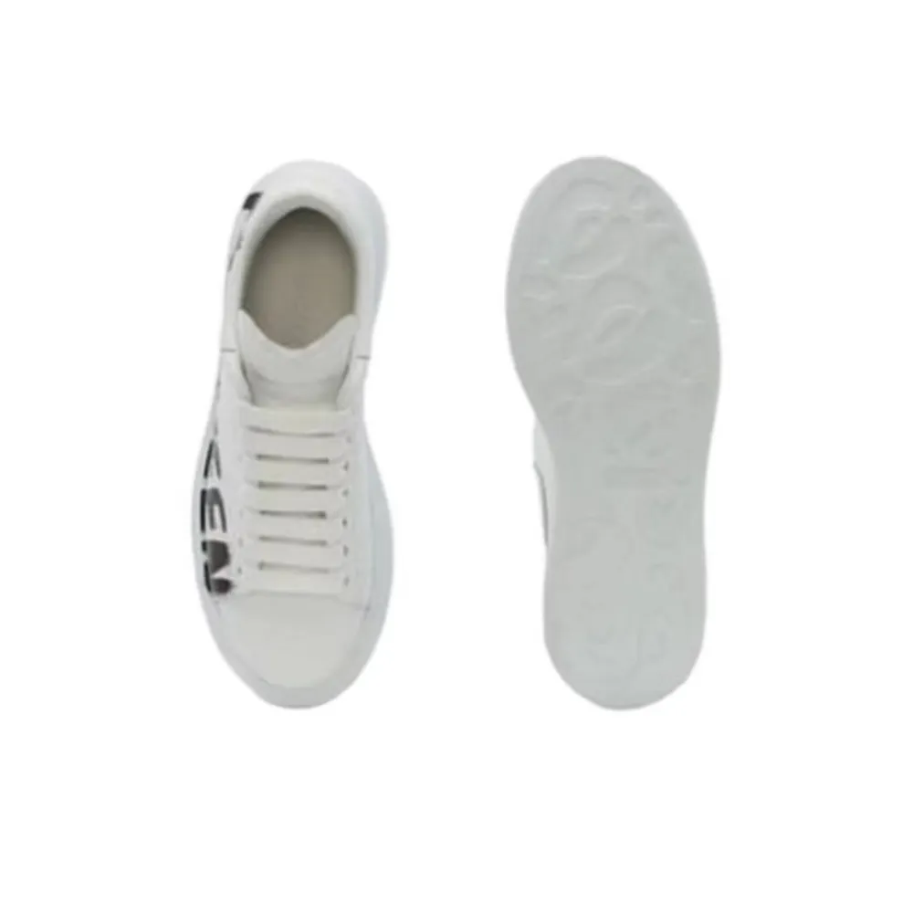 alexander mcqueen oversized graffiti white black