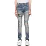 AMIRI Blue Varsity Jeans